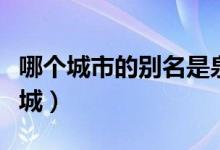 哪個城市的別名是泉州(哪個城市的別名是冰城)