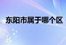 東陽市屬于哪個(gè)區(qū)（東陽市屬于哪個(gè)省份）