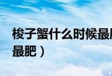梭子蟹什么時候最肥4月份（梭子蟹什么時候最肥）