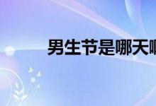 男生節(jié)是哪天啊（男生節(jié)是幾號）
