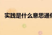 實(shí)踐是什么意思通俗點(diǎn)（實(shí)踐是什么意思）