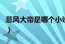 悲風大帝是哪個小說的人（悲風大帝是什么梗）