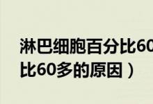 淋巴細(xì)胞百分比60多嚴(yán)重嗎（淋巴細(xì)胞百分比60多的原因）