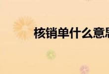 核銷(xiāo)單什么意思（hxd什么意思）