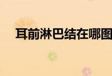 耳前淋巴結在哪圖解（耳前淋巴結在哪）