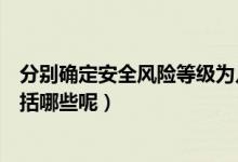 分別確定安全風(fēng)險(xiǎn)等級(jí)為幾個(gè)等級(jí)（安全風(fēng)險(xiǎn)四個(gè)等級(jí)都包括哪些呢）