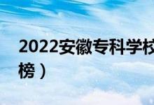 2022安徽?？茖W(xué)校排名（最新高職院校排行榜）