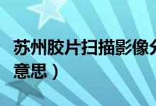 蘇州膠片掃描影像分析軟件報(bào)價(jià)（sz軍牌什么意思）