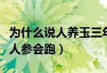 為什么說人養(yǎng)玉三年玉養(yǎng)人一生呢（為什么說人參會跑）
