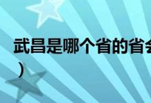 武昌是哪個(gè)省的省會(huì)城市（武昌是哪個(gè)省份的）