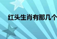 紅頭生肖有那幾個（紅頭肖指什么生肖）