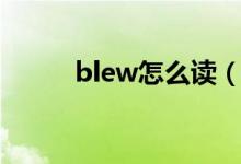 blew怎么讀（英語(yǔ)blew怎么讀）