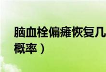腦血栓偏癱恢復幾率（腦出血偏癱活30年的概率）