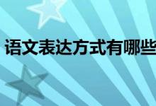 語(yǔ)文表達(dá)方式有哪些（語(yǔ)文表達(dá)方式有哪些）