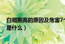白細(xì)胞高的原因及危害7個月寶寶（白細(xì)胞高的原因及危害是什么）