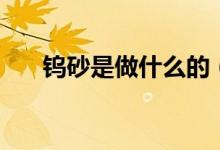 鎢砂是做什么的（鎢砂是做什么用的）