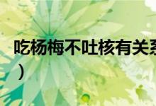 吃楊梅不吐核有關系嗎（吃楊梅核有什么危害）