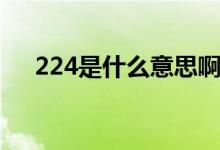 224是什么意思?。?24是什么意思啊）