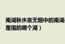 南湖秋水夜無(wú)煙中的南湖是指現(xiàn)在的哪里（南湖秋水夜無(wú)煙是指的哪個(gè)湖）