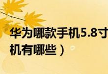 華為哪款手機(jī)5.8寸屏幕（華為5.5寸屏幕的手機(jī)有哪些）