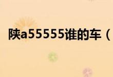 陜a55555誰(shuí)的車(chē)（陜e54576是哪里的車(chē)）