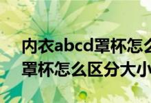 內(nèi)衣abcd罩杯怎么區(qū)分大小34（內(nèi)衣abcd罩杯怎么區(qū)分大?。?class=
