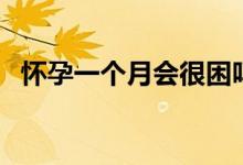 懷孕一個月會很困嗎（懷孕一個月會怎樣）