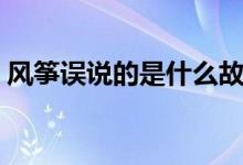 風箏誤說的是什么故事（風箏誤說的是什么）