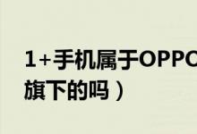 1+手機屬于OPPO旗下嘛?（1 手機是oppo旗下的嗎）