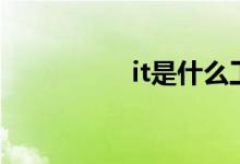 it是什么工作（it解釋）