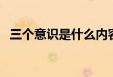 三個(gè)意識(shí)是什么內(nèi)容（三個(gè)意識(shí)是哪三個(gè)）