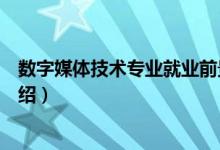 數(shù)字媒體技術(shù)專業(yè)就業(yè)前景（數(shù)字媒體技術(shù)專業(yè)就業(yè)前景介紹）