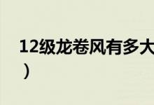 12級龍卷風(fēng)有多大（12級龍卷風(fēng)有多大威力）