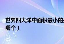 世界四大洋中面積最小的是啥（世界四大洋中面積最小的是哪個）