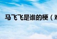 馬飛飛是誰(shuí)的梗（難受啊馬飛到底什么梗）