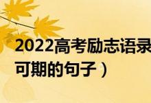 2022高考勵(lì)志語(yǔ)錄（2022希望高考成功未來(lái)可期的句子）