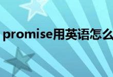 promise用英語(yǔ)怎么記（promise用法搭配）