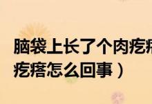 腦袋上長了個肉疙瘩怎么了（腦袋上長了個肉疙瘩怎么回事）