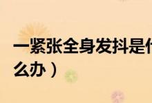 一緊張全身發(fā)抖是什么病（一緊張全身發(fā)抖怎么辦）