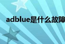 adblue是什么故障（adblue是什么標志）