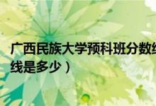 廣西民族大學(xué)預(yù)科班分?jǐn)?shù)線2020（廣西民族大學(xué)預(yù)科班分?jǐn)?shù)線是多少）