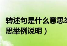 轉(zhuǎn)述句是什么意思舉例說明(轉(zhuǎn)述句是什么意思舉例說明)