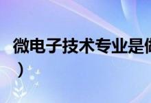微電子技術(shù)專(zhuān)業(yè)是做什么的（就業(yè)方向有哪些）