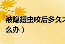 被隱翅蟲(chóng)咬后多久才會(huì)恢復(fù)（被隱翅蟲(chóng)咬后怎么辦）