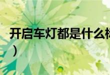 開(kāi)啟車燈都是什么標(biāo)志（燈的圖標(biāo)分別是什么）