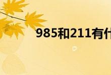985和211有什么區(qū)別（哪個(gè)好）
