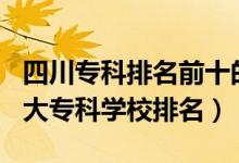 四川?？婆琶笆膶W(xué)校2021（2022四川十大專科學(xué)校排名）