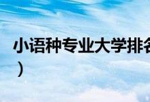 小語種專業(yè)大學(xué)排名（開設(shè)小語種專業(yè)的院校）
