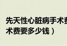 先天性心臟病手術(shù)費要多少（先天性心臟病手術(shù)費要多少錢）