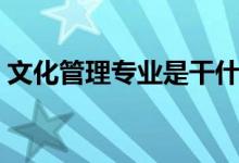文化管理專(zhuān)業(yè)是干什么的（就業(yè)前景怎么樣）